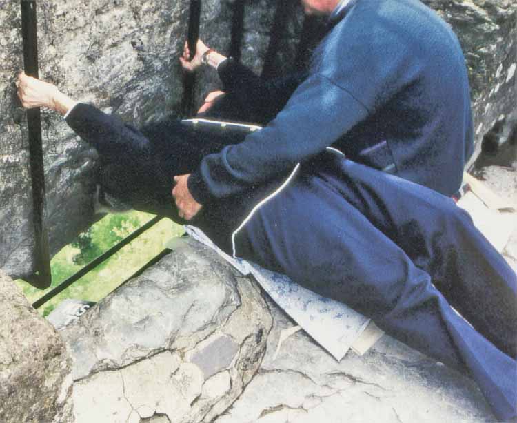 kissing blarney stone